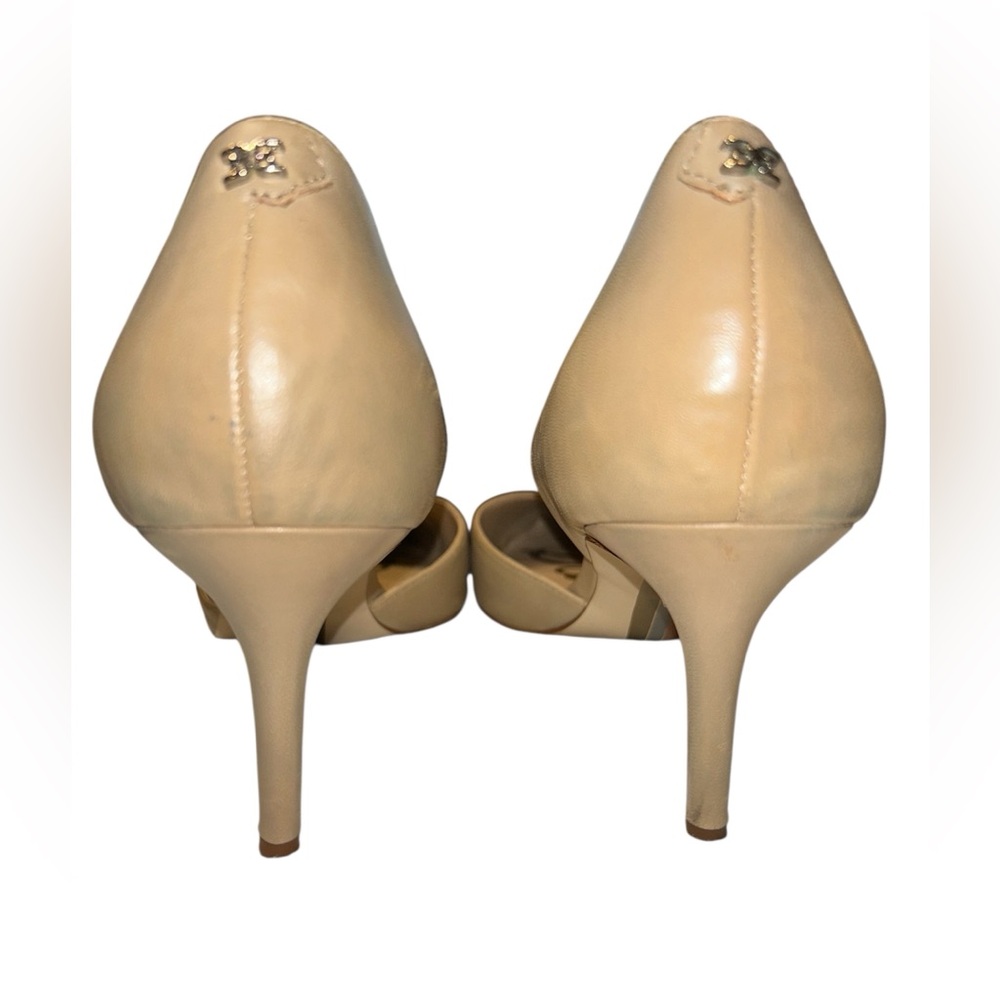 Sam Edelman Beige Pointed-Toe Heeled Pumps - Picture 3 of 4